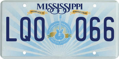 MS license plate LQO066