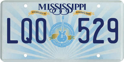 MS license plate LQO529