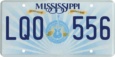 MS license plate LQO556