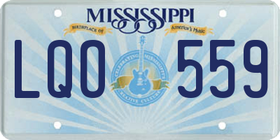 MS license plate LQO559
