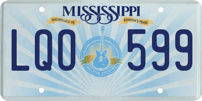MS license plate LQO599