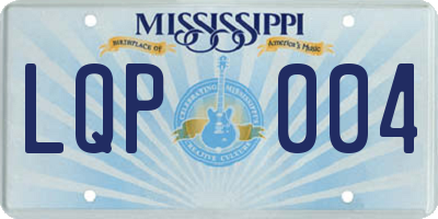 MS license plate LQP004