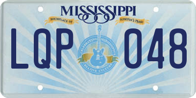 MS license plate LQP048