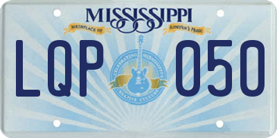 MS license plate LQP050