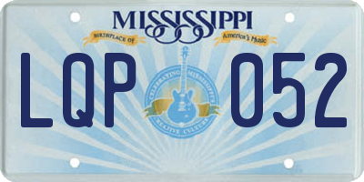 MS license plate LQP052