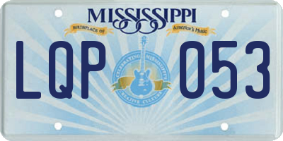 MS license plate LQP053