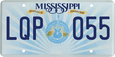 MS license plate LQP055