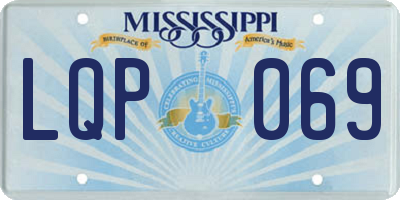 MS license plate LQP069