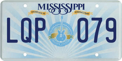 MS license plate LQP079