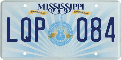 MS license plate LQP084