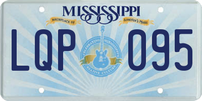 MS license plate LQP095