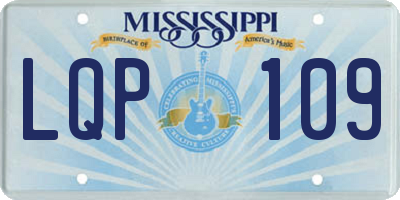 MS license plate LQP109