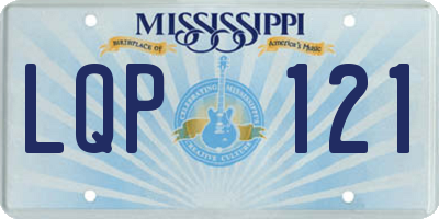 MS license plate LQP121