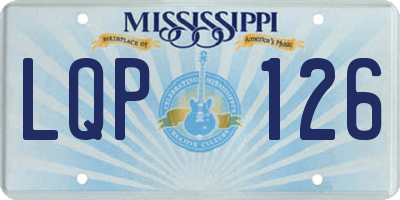 MS license plate LQP126