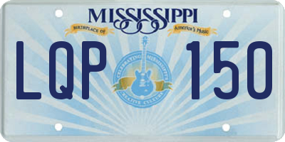 MS license plate LQP150