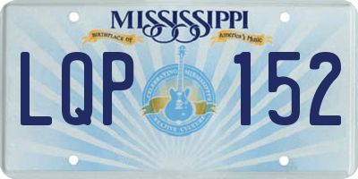 MS license plate LQP152