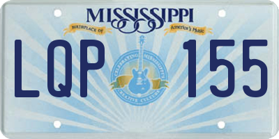MS license plate LQP155