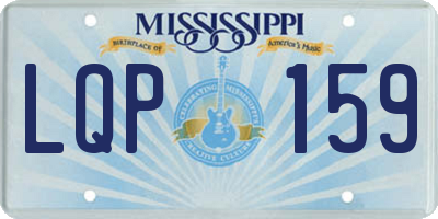 MS license plate LQP159