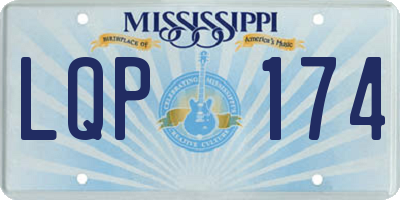 MS license plate LQP174
