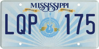 MS license plate LQP175