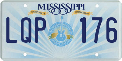 MS license plate LQP176