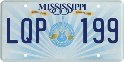 MS license plate LQP199