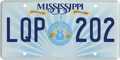 MS license plate LQP202