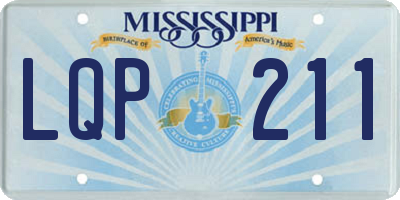 MS license plate LQP211