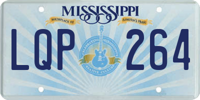 MS license plate LQP264