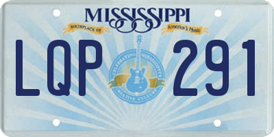 MS license plate LQP291