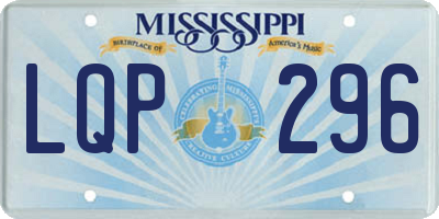 MS license plate LQP296
