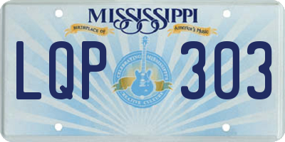 MS license plate LQP303