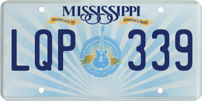 MS license plate LQP339