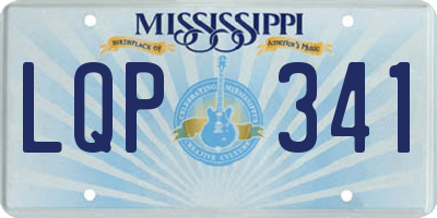 MS license plate LQP341