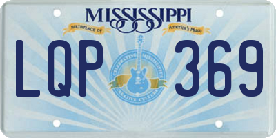 MS license plate LQP369