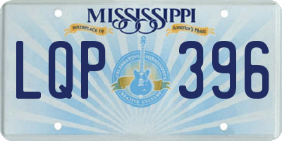MS license plate LQP396