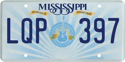 MS license plate LQP397