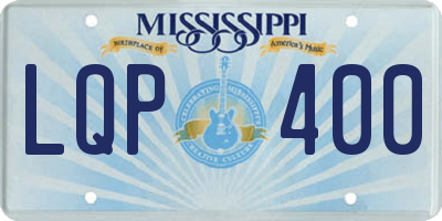 MS license plate LQP400