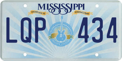 MS license plate LQP434