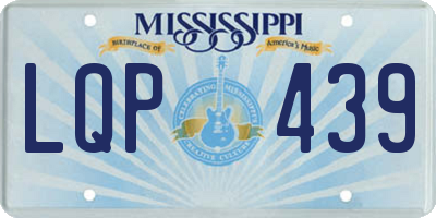 MS license plate LQP439