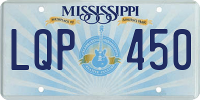 MS license plate LQP450