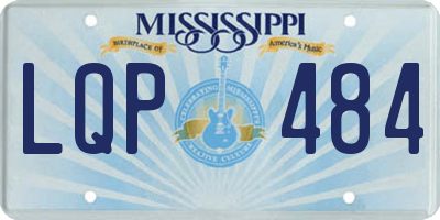 MS license plate LQP484