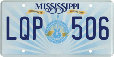 MS license plate LQP506