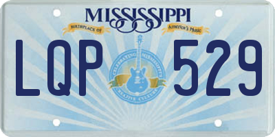 MS license plate LQP529