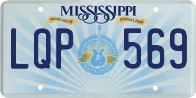 MS license plate LQP569