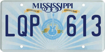MS license plate LQP613