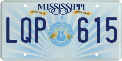 MS license plate LQP615