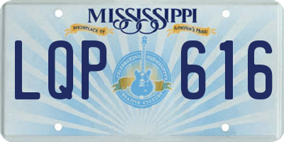 MS license plate LQP616