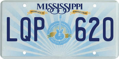 MS license plate LQP620