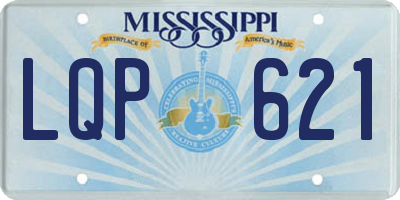 MS license plate LQP621